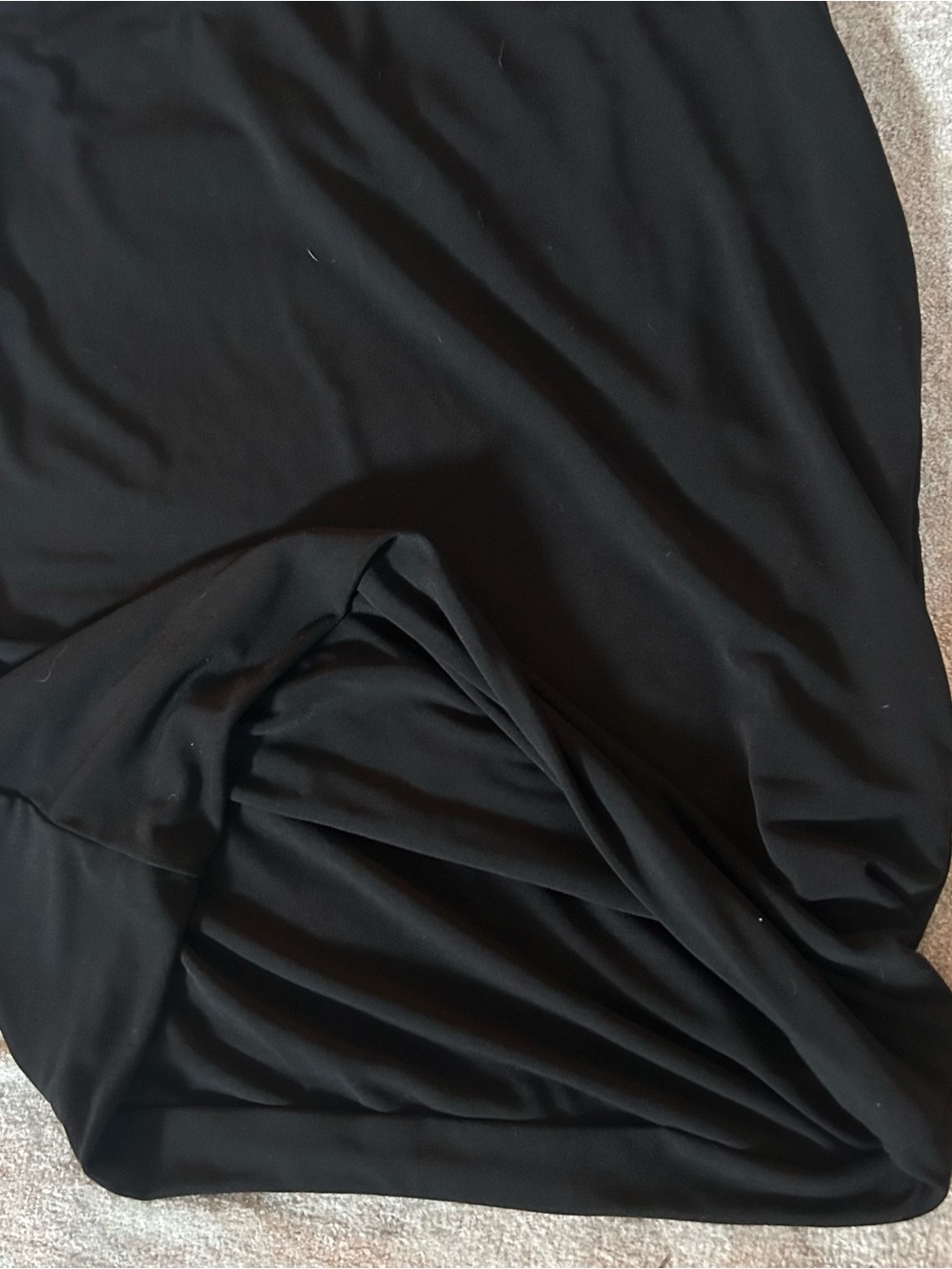 Leith for Nordstrom Black Racerback Tank Dress - Minimalist Cool Girl Style - Picture 8 of 10
